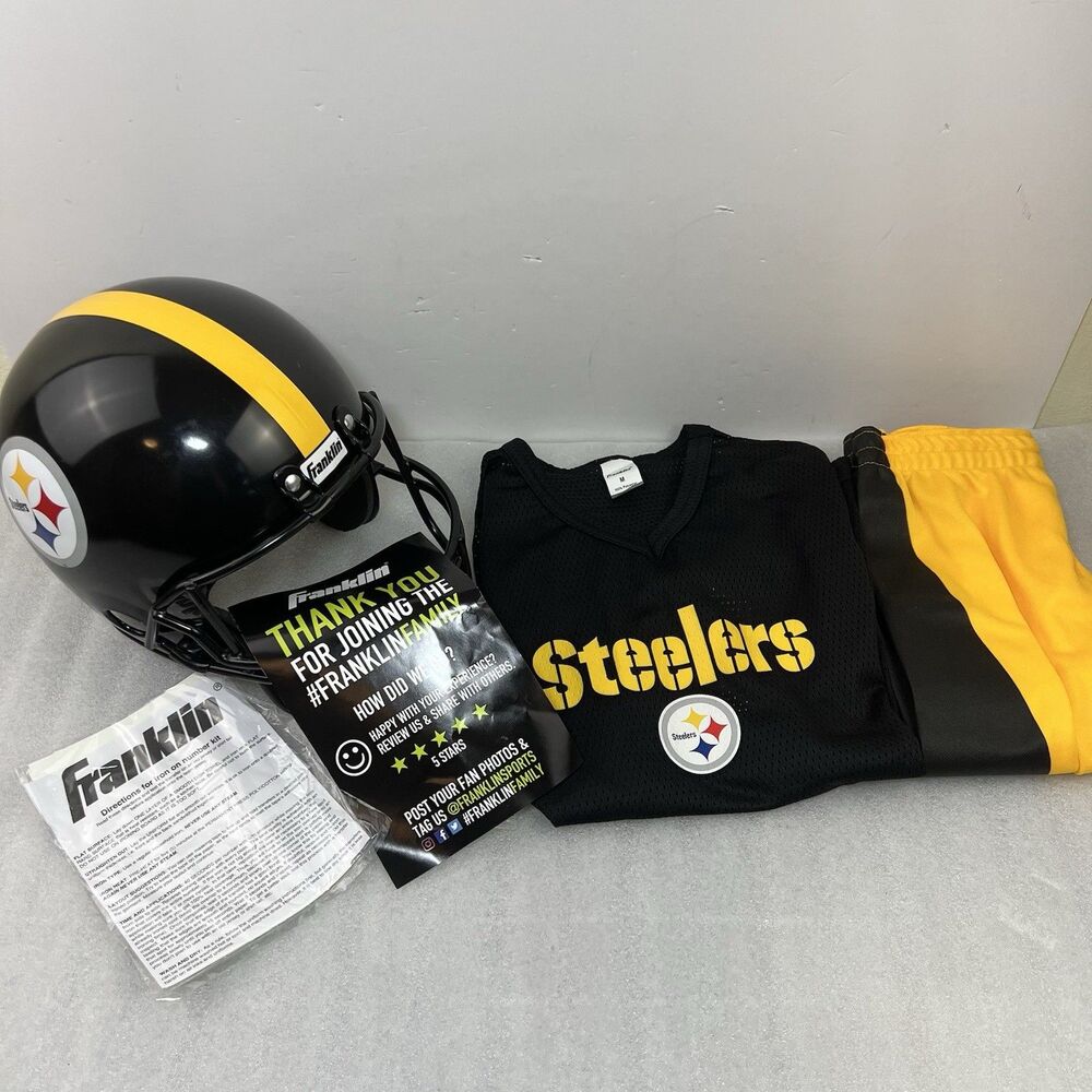 Pittsburgh Steelers Franklin Kid NFL football Helmet & Jersey Set Sz M NEW